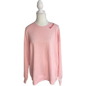 Workshop Republic Clothing Be Mine Fleece Sweatshirt Pink